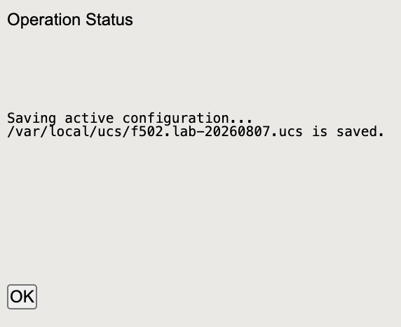 Archive Operation Status